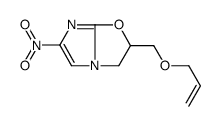 6-nitro-2-(prop-2-enoxymethyl)-2,3-dihydroimidazo[2,1-b][1,3]oxazole Structure