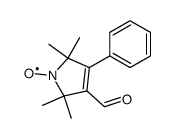 3-formyl-2,2,5,5-tetramethyl-4-phenyl-2,5-dihydro-1H-pyrrol-1-yloxyl radical结构式