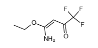 (E)-4-胺基-4-乙氧基-1,1,1-三氟丁基-3-烯-2-酮结构式
