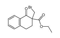 2-Bromomethyl-1-oxo-1,2,3,4-tetrahydro-naphthalene-2-carboxylic acid ethyl ester Structure