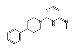 N-methyl-2-(4-phenylpiperidin-1-yl)pyrimidin-4-amine结构式