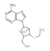 Adenine,9-(3-S-ethyl-3-thio-b-D-arabinofuranosyl)- (7CI,8CI) Structure