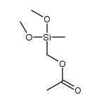 (acetoxymethyl)dimethoxy(methyl)silane Structure