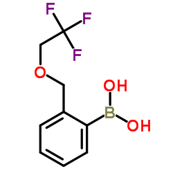 {2-[(2,2,2-Trifluoroethoxy)methyl]phenyl}boronic acid结构式