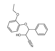 2-hydroxy-3-(2-ethoxyphenoxy)-3-benzenepropanenitrile Structure