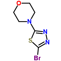 4-(5-Bromo-1,3,4-thiadiazol-2-yl)morpholine structure