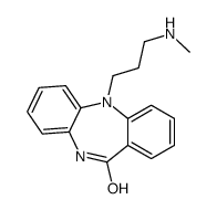 5,10-Dihydro-5-[3-(methylamino)propyl]-11H-dibenzo[b,e][1,4]diazepin-11-one结构式