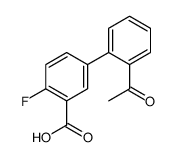 5-(2-acetylphenyl)-2-fluorobenzoic acid structure