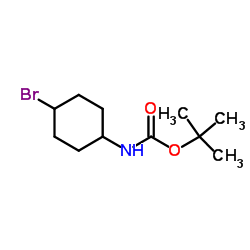 (4-Bromo-cyclohexyl)-carbamic acid tert-butyl ester Structure