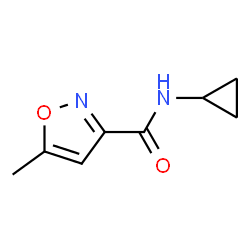 3-Isoxazolecarboxamide,N-cyclopropyl-5-methyl-(9CI) Structure