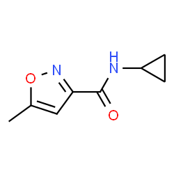 3-Isoxazolecarboxamide,N-cyclopropyl-5-methyl-(9CI) structure