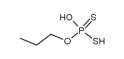 O-propyl O,S-dihydrogen phosphorodithioate Structure