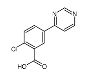 2-chloro-5-pyrimidin-4-ylbenzoic acid Structure
