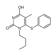 1-butyl-5-methyl-6-phenylsulfanylpyrimidine-2,4-dione结构式