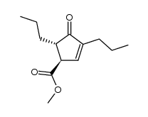 (1R,5S)-methyl 4-oxo-3,5-dipropylcyclopent-2-enecarboxylate结构式