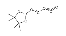 ((4,4,5,5-tetramethyl-1,3,2-dioxaborolan-2-yl)oxy)methyl-13Cformate-13C结构式