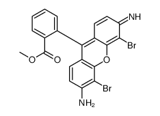 methyl 2-(3-amino-4,5-dibromo-6-iminoxanthen-9-yl)benzoate结构式