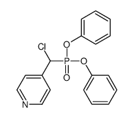 4-[chloro(diphenoxyphosphoryl)methyl]pyridine Structure
