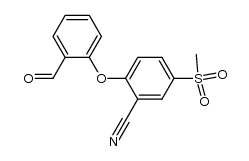 2-(2-formyl)phenoxy-5-methanesulfonylbenzonitrile Structure