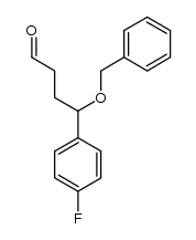 4-(benzyloxy)-4-(4-fluorophenyl)-butanal结构式