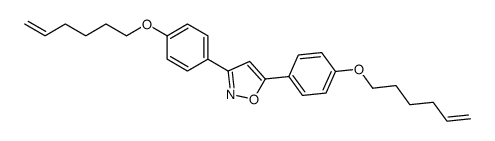 3,5-bis(4-hex-5-enoxyphenyl)-1,2-oxazole结构式