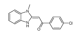 1-Methyl-2-<(4-chlorobenzoyl)methylene>benzimidazoline结构式