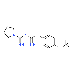 N-(N-(4-(三氟甲氧基)苯基)甲脒基)吡咯烷-1-甲脒图片
