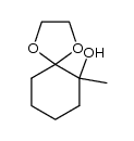 6-methyl-1,4-dioxaspiro[4.5]decan-6-ol结构式