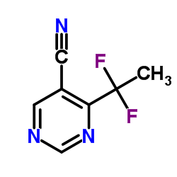 4-(1,1-Difluoroethyl)-5-pyrimidinecarbonitrile picture