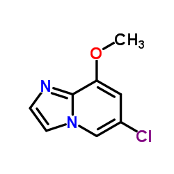 6-Chloro-8-methoxyimidazo[1,2-a]pyridine结构式