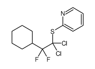 2-(1,1-dichloro-2-cyclohexyl-2,2-difluoroethyl)sulfanylpyridine结构式