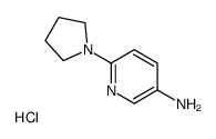6-pyrrolidin-1-ylpyridin-3-amine,hydrochloride Structure