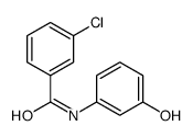 3-chloro-N-(3-hydroxyphenyl)benzamide结构式