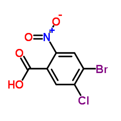4-Bromo-5-chloro-2-nitrobenzoic acid结构式