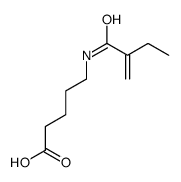 5-(2-methylidenebutanoylamino)pentanoic acid Structure