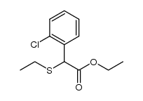 ethyl 2-(2-chlorophenyl)-2-(ethylsulfanyl)acetate结构式