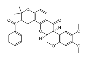 (6aS,12aS,5'S)-5'-phenylsulfinyl-4',5'-dihydrodeguelin Structure