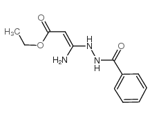 ETHYL 3-AMINO-3-(2-BENZOYLHYDRAZINO)ACRYLATE Structure