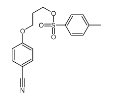 3-(4-cyanophenoxy)propyl 4-methylbenzenesulfonate结构式