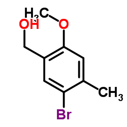 (5-Bromo-2-methoxy-4-methyl-phenyl)-methanol structure
