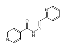 4-Pyridinecarboxylicacid, 2-(2-pyridinylmethylene)hydrazide structure