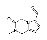 Pyrrolo[1,2-a]pyrazine-6-carboxaldehyde, 1,2,3,4-tetrahydro-2-methyl-3-oxo- (9CI) structure