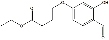 ethyl 4-(4-formyl-3-hydroxyphenoxy)butanoate Structure