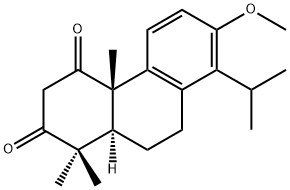 (+)-13-Methoxytotara-8,11,13-triene-1,3-dione结构式