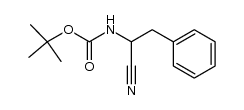 N-Boc-2-amino-3-phenyl-propionitrile Structure