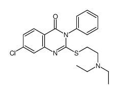 7-Chloro-2-[[2-(diethylamino)ethyl]thio]-3-phenylquinazolin-4(3H)-one structure