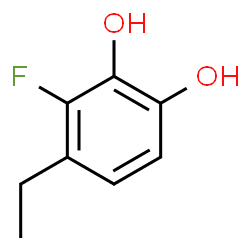 1,2-Benzenediol,4-ethyl-3-fluoro- Structure