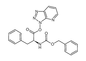 3H-[1,2,3]triazolo[4,5-b]pyridin-3-yl ((benzyloxy)carbonyl)-L-phenylalaninate Structure