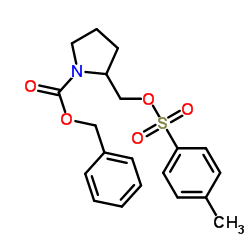 Benzyl 2-({[(4-methylphenyl)sulfonyl]oxy}methyl)-1-pyrrolidinecarboxylate Structure