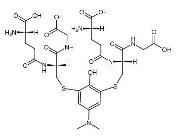 4-(dimethylamino)-2,6-bis(glutathion-S-yl)phenol结构式